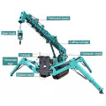 3Ton 12T Telescopic Boom Hydraulic Construction Lifting Crane Mobile Spider Crane